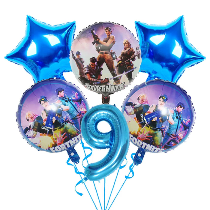 BattleFest™ Fortnite Party Set – Llama Theme Plates & Cups for Boys’ Birthday Decorations