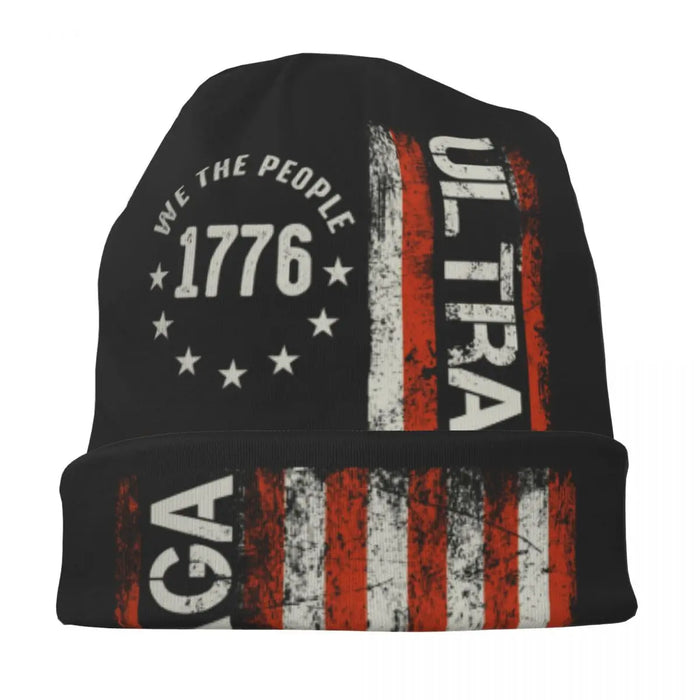 Trump Ultra MAGA American Flag Bonnet Hats