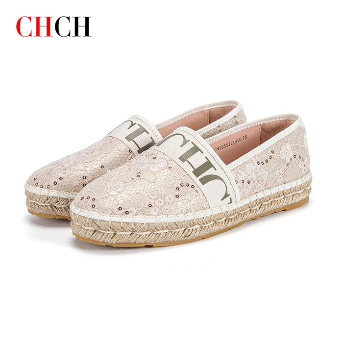 Luxury Fashion Designer Brand Plaid Handmade Loafers Lady Shoes