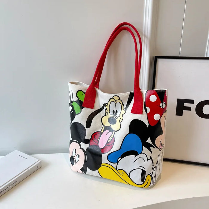 Disney Cartoon Mickey Fashion Shoulder Women's Versatile Tote Bag