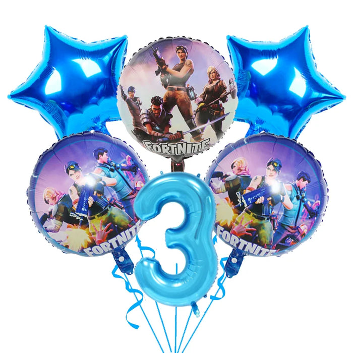 BattleFest™ Fortnite Party Set – Llama Theme Plates & Cups for Boys’ Birthday Decorations