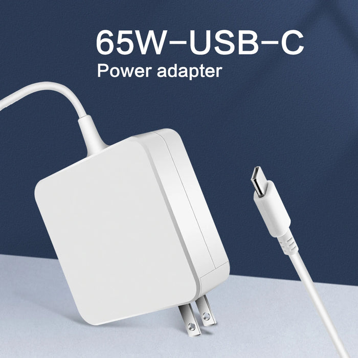 65W USB C Laptop Power Adapter Type C Power PD Wall Fast Charger For MacBook Dell Lenovo Huawei HP Notebook