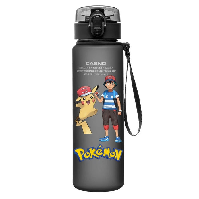 Pokemon Anime Portable Pikachu Cartoon Outdoor Sports Large Capacity Water Bottle