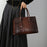 Luxury Fashion Designer Crocodile Pattern Handbag