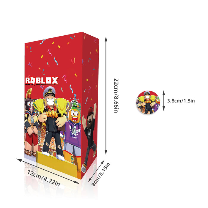 Roblox Birthday Party Favor Bags – 12/60PCS Gift & Candy Boxes for Kids’ Party Decorations & Supplies