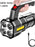 2-in-1 Rechargeable Searchlight & Work Light | High-Power Long-Beam Flashlight for Camping, Patrol, and Emergencies