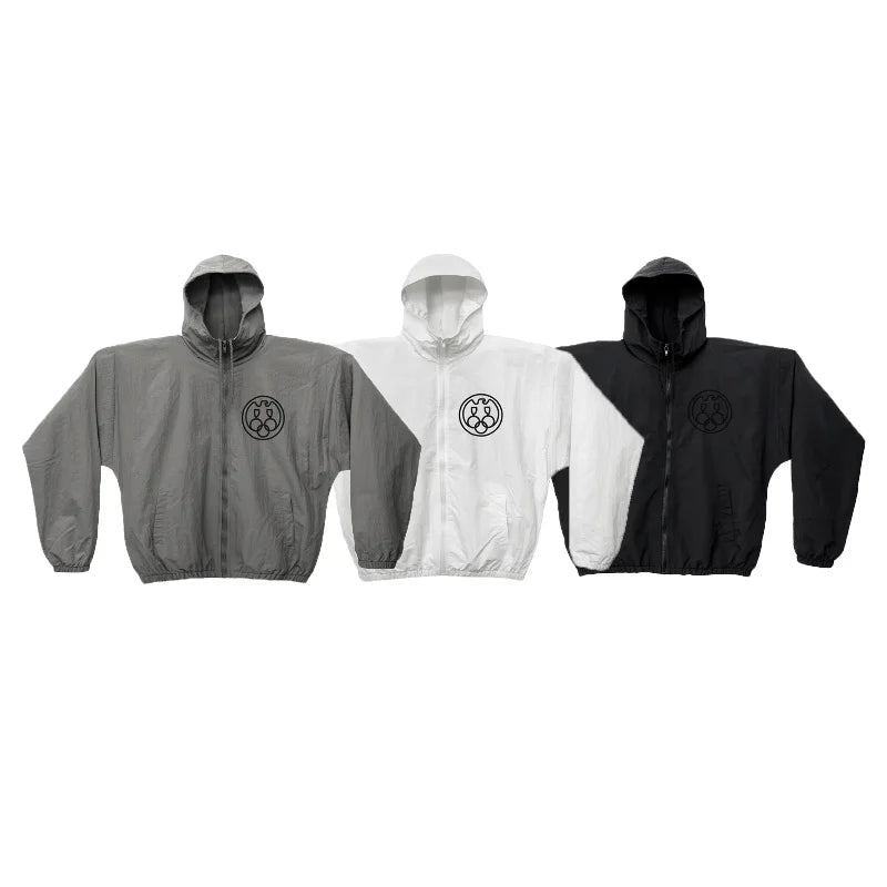 Yeezy Kanye Sunscreen Zippered Hooded Windbreaker Coat Lightweight Outdoor Jacket