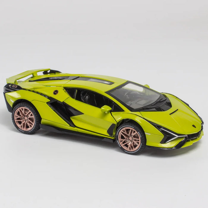 New 1:32 Alloy Lamborghinis SIAN Sport Car Model Diecast Sound Super Racing Collection Toy
