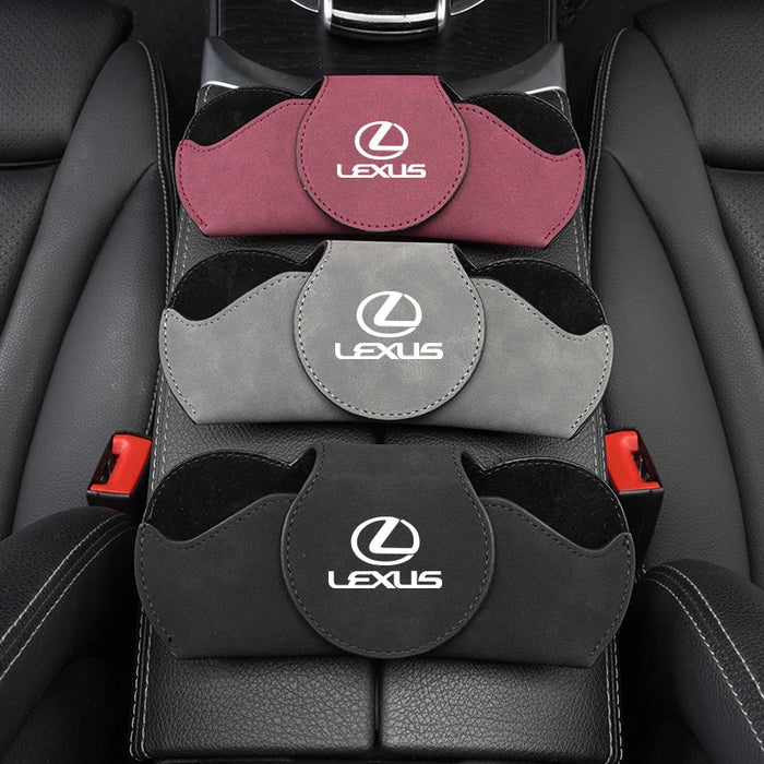 Lexus Premium Leather Sunglasses Holder | Sun Visor Glasses Clip for F SPORT, GX, IS, LS, & NX Series