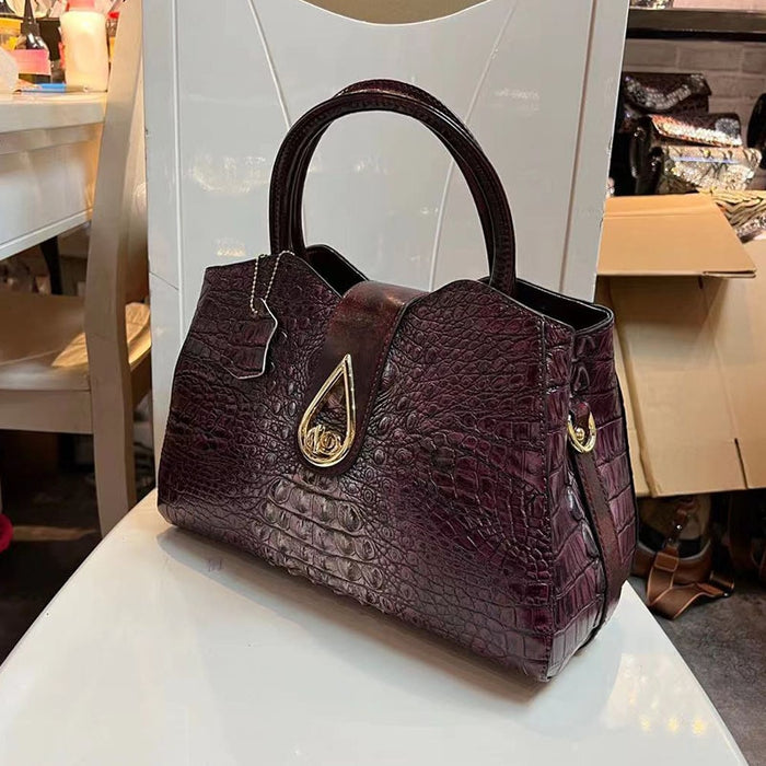 Luxury Fashion Designer Crocodile Pattern Handbag