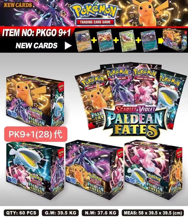 324/360 Pcs JAKA Pokémon Card Set – 151 Destined Rivals, Prismatic Evolutions, Sun & Moon English Battle Trading Cards