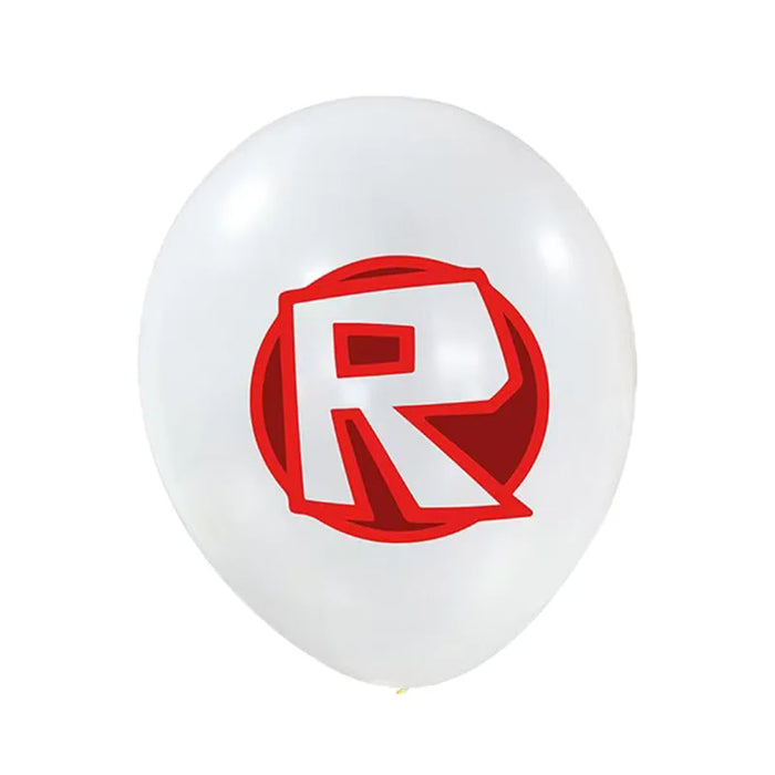 BlockBalloons™ 12-Pack 12″ Roblox-Style Latex Balloons – Cartoon Party Decor for Kids’ Birthdays & Baby Showers
