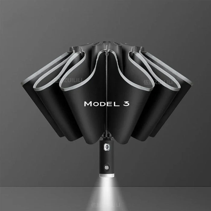 Automatic Folding Windproof Sunshade Umbrella for Tesla Model Y, 3, S, X