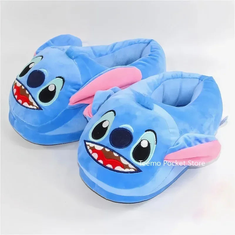 Disney Lilo & Stitch Cotton Slippers – Warm Winter Indoor House Shoes, Christmas Gift