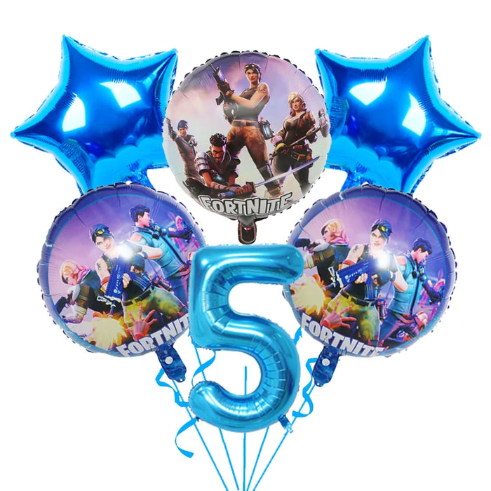 BattleFest™ Fortnite Party Set – Llama Theme Plates & Cups for Boys’ Birthday Decorations