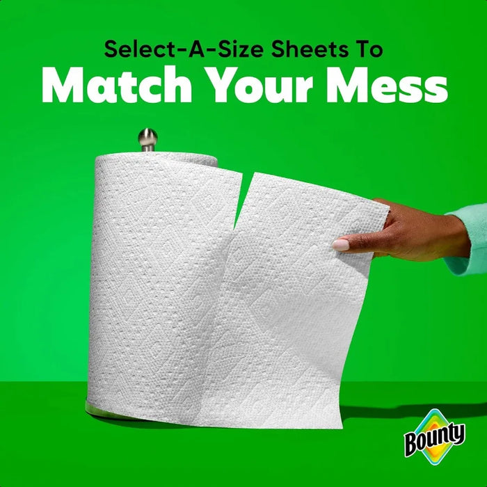 Bounty SelectASize Paper Towels White 2 Triple Rolls = 6 Regular Rolls
