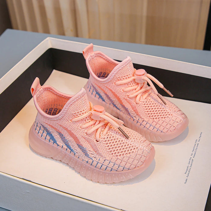 YZY-Style Kids Sneakers – Non-Slip Outdoor Sports Shoes for Boys & Girls