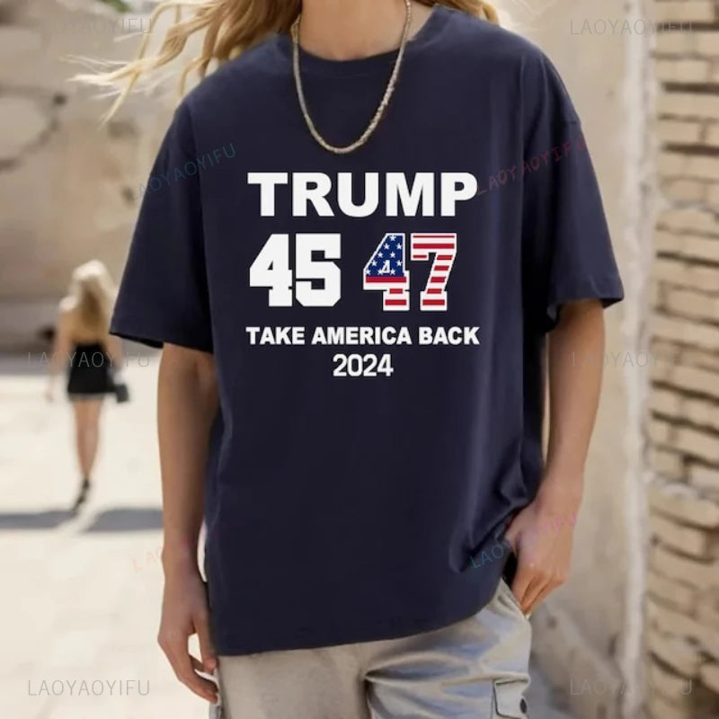 Trump 45 47 2024 MAGA Take America Back T-shirt