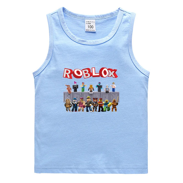 Roblox™ Sleeveless Kids Vest – Soft Cotton Roblox-Inspired Tank Top for Everyday Play