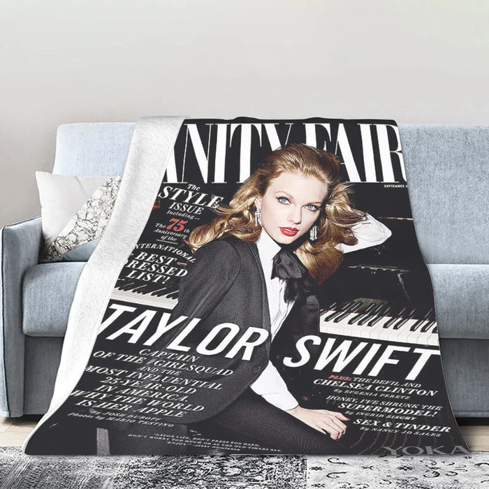 Sofa Winter Warm Taylor Swifts Fleece Camping Nap Fluffy Soft Blankets