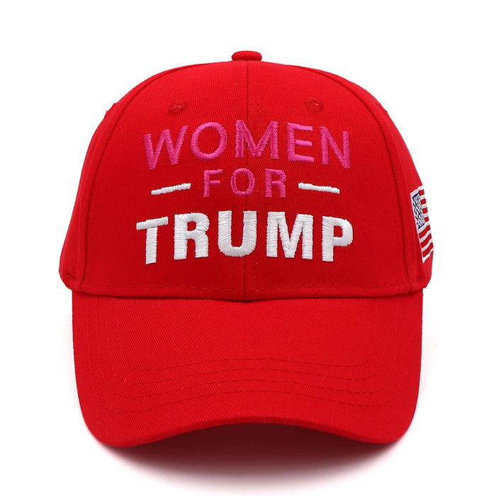 New Donald Trump 2024 USA Flag Baseball Caps WOMEN FOR TRUMP Snapback Hat