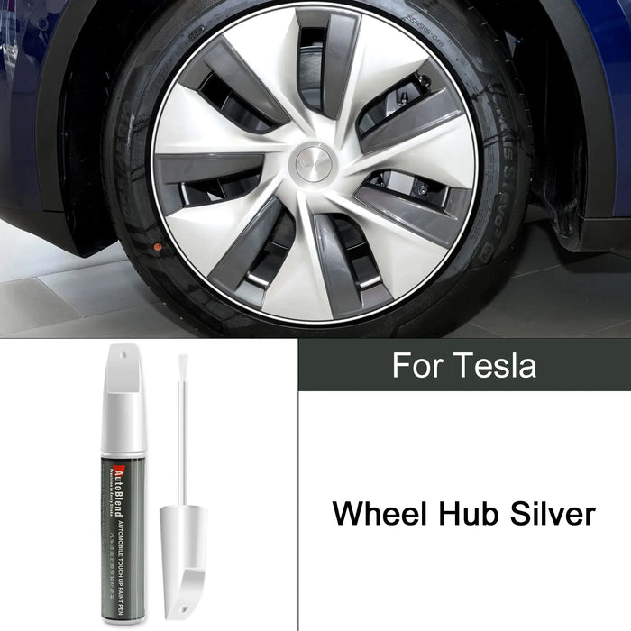 Tesla Scratch Repair & Wheel Touch-Up Pen – For Model 3, Y, S, X | Clear Coat Gloss Enhancer | Car Paint Scratch Remover