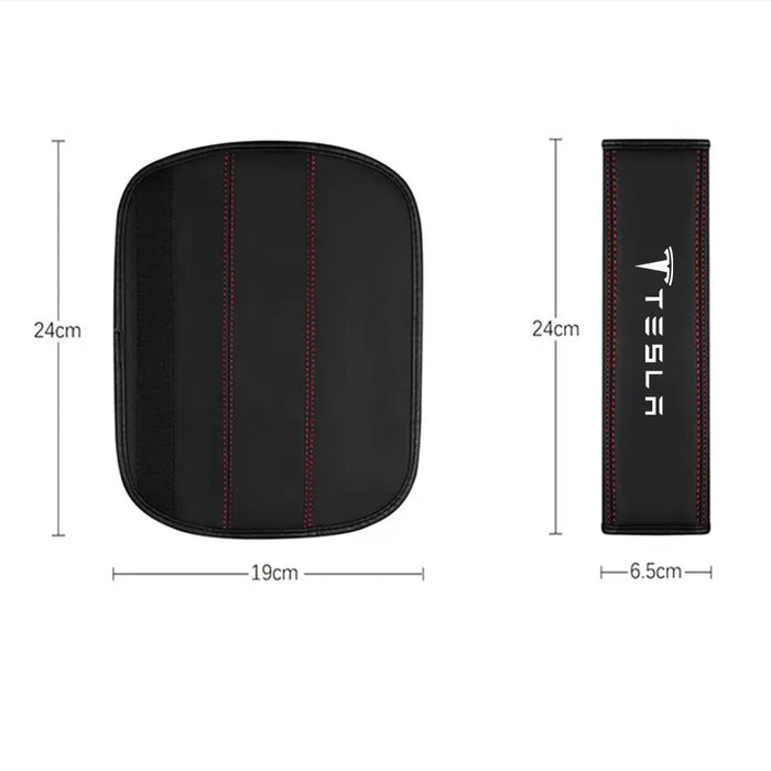 1 PCS Car Seatbelt Shoulder Protector Cover Safety Belt Case Strap Pads For Tesla Model 3 Model Y Model S Model X