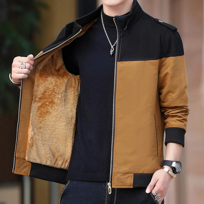 Men's Bomber Outwear Fleece Warm Fashion Jackets