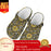 Luxury Golden Floral Clogs Custom Slippers