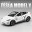 1:24 Tesla Model Y Model 3 Tesla Model S Alloy Die Cast Toy Car Model Sound and Light Toy Collectibles