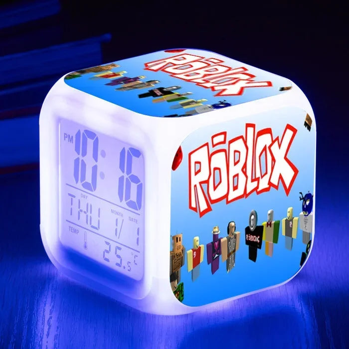 Roblox™ LED Digital Alarm Clock – Roblox-Inspired Multifunction Desk Clock & Birthday Gift