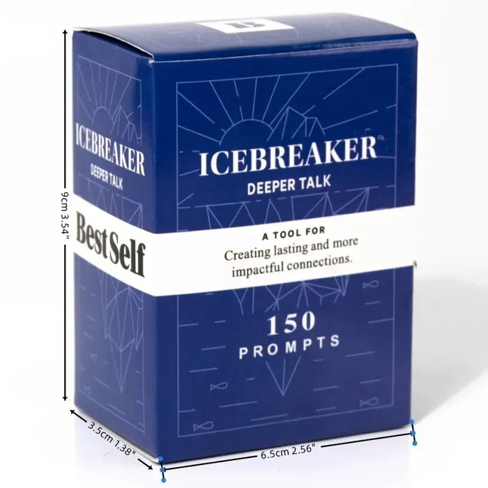 Icebreaker Conversation Card Game – Deep Talk Deck by BestSelf | Fun Conversation Starter to Strengthen Relationships & Build Connections