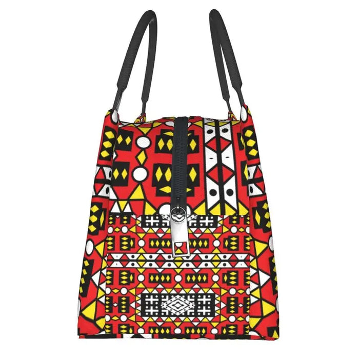 AfroFashion African Pattern Design Cooler Thermal Picnic bag
