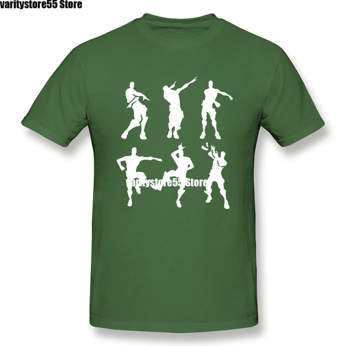 Fortniter Celebrations Gaming Dance New Fashion Short Sleeve Cotton Top Tees