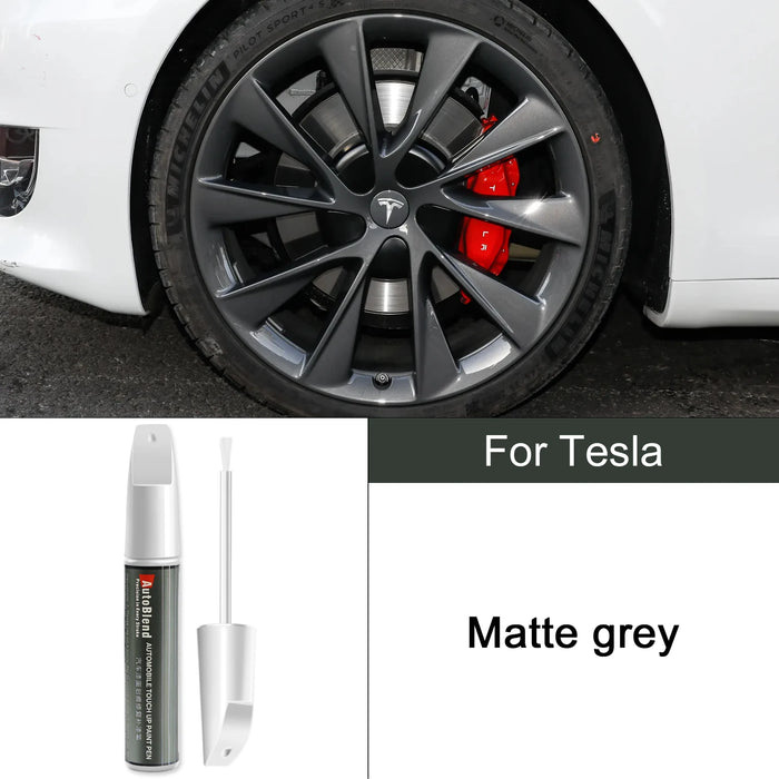 Tesla Scratch Repair & Wheel Touch-Up Pen – For Model 3, Y, S, X | Clear Coat Gloss Enhancer | Car Paint Scratch Remover