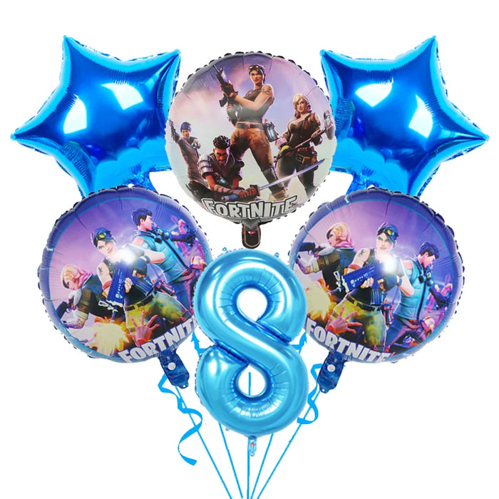 BattleFest™ Fortnite Party Set – Llama Theme Plates & Cups for Boys’ Birthday Decorations