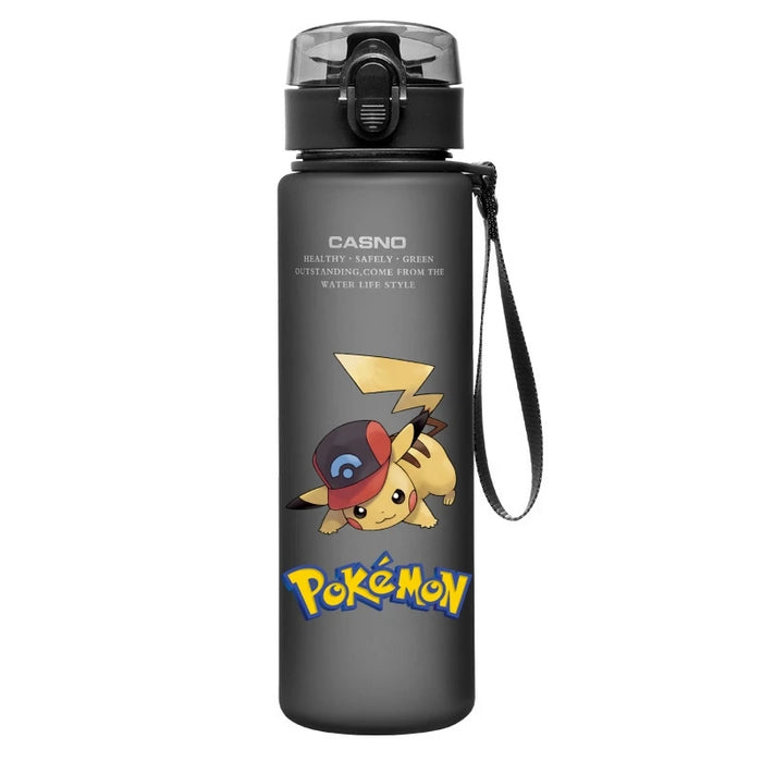 Pokemon Anime Portable Pikachu Cartoon Outdoor Sports Large Capacity Water Bottle