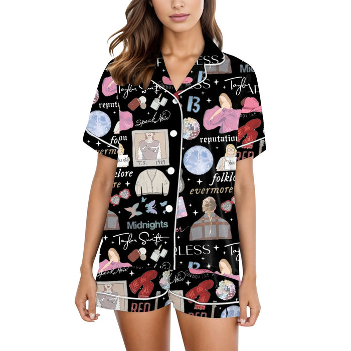 Taylor Pajamas For Women Shirt and Pant 2 Piece Set