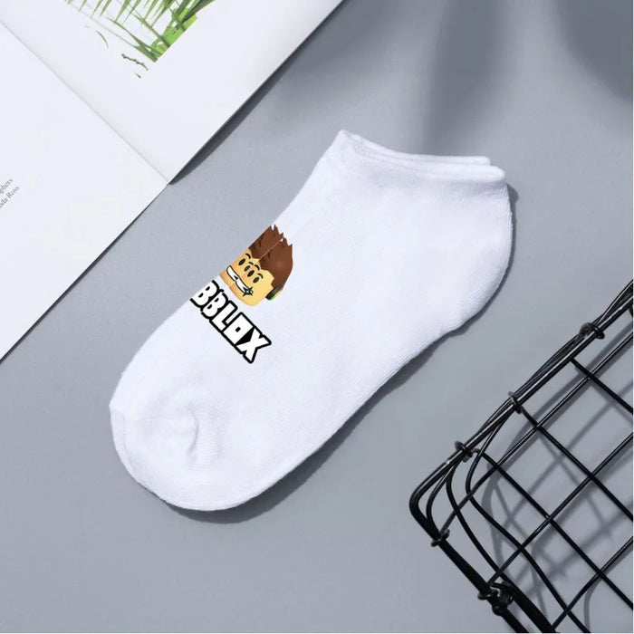 ROBLOX™ Dopamine Socks – Candy-Colored Roblox-Inspired Boat Socks for Men & Women