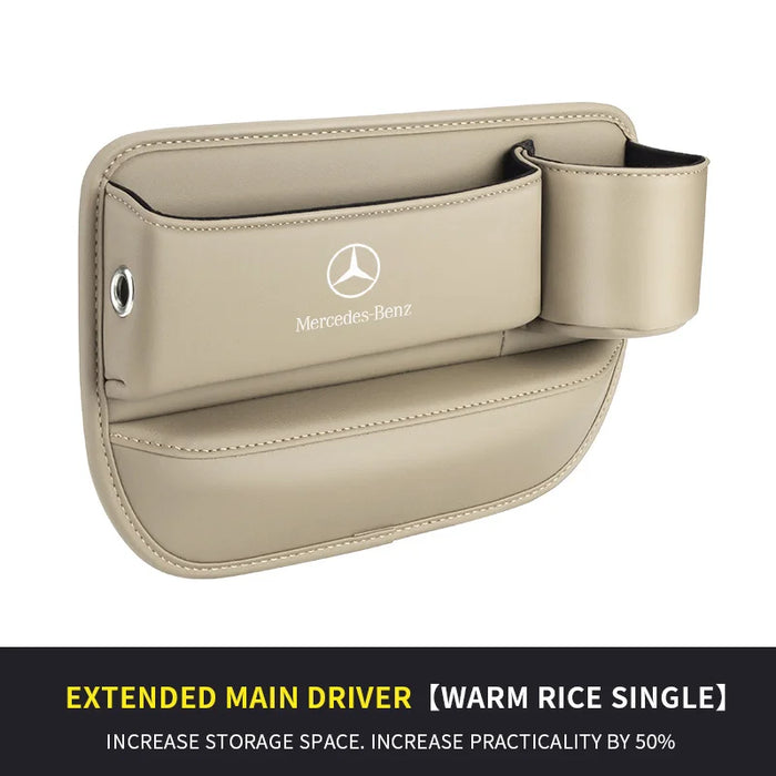 BenzFit™ LuxeSeat Gap Organizer – Multifunction Car Storage Box & Cup Holder for Mercedes A–S Class