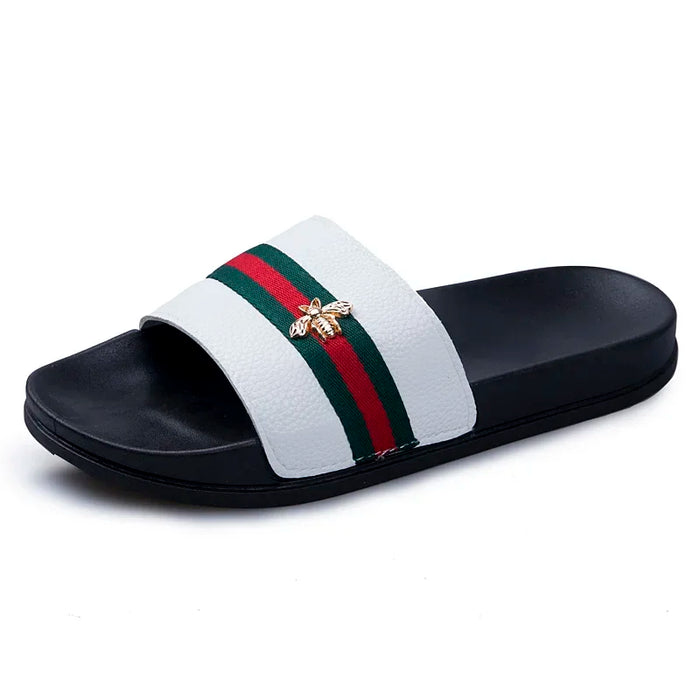 Gucci Men Luxury Casual Slippers Fashion Indoor Outdoor Beach Women Round Toe Non-Slip