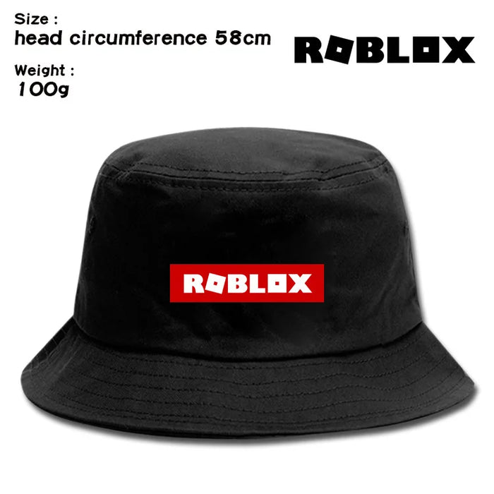 Roblox™ Cotton Fisherman Hat – Cartoon Sun Hat for Adults, Outdoor Summer Sun Protection