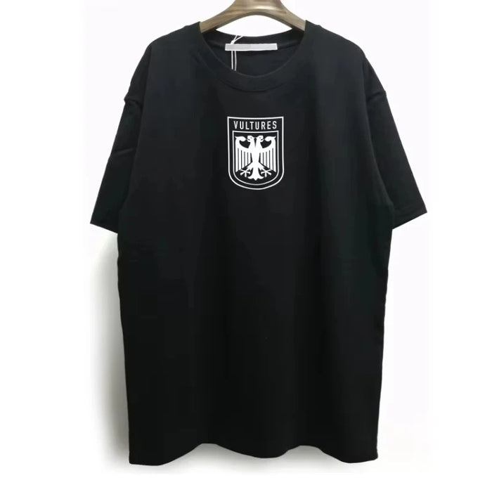 New Kanye West Vultures 1 YZY Yeezy T-shirt Round Neck Pure Cotton Short Sleeve Trend Fashion Street Luxury