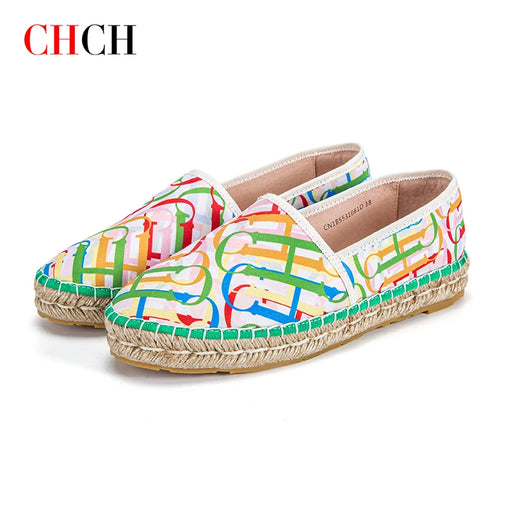 Luxury Fashion Designer Brand Plaid Handmade Loafers Lady Shoes