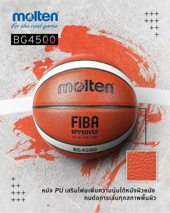 Molten BG Series Composite Basketball – BG4500 / BG5000 2-Tone, Sizes 7/6/5 – Durable Grip for Training & Game Play
