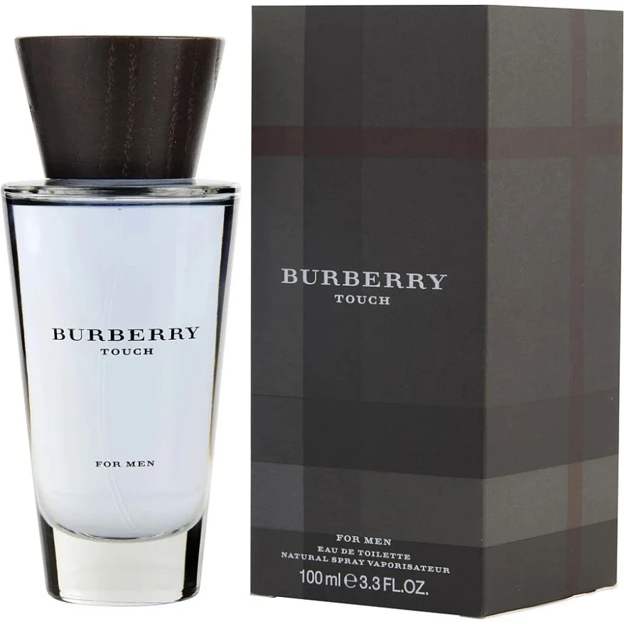 Burberry Touch for Men Eau de Toilette Spray – Fresh Woody Fragrance, 100ml