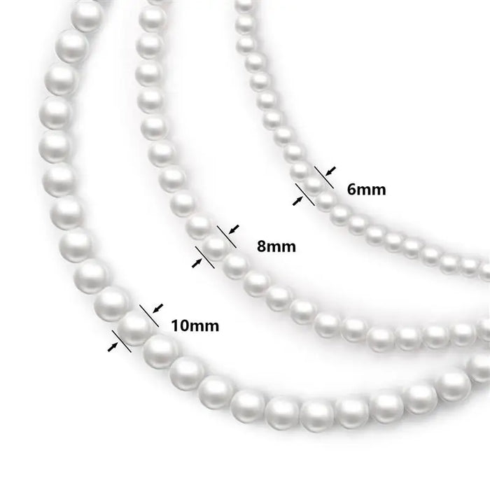 New Pearl Necklace For Men Handmade Necklace