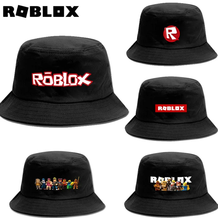 Roblox™ Cotton Fisherman Hat – Cartoon Sun Hat for Adults, Outdoor Summer Sun Protection