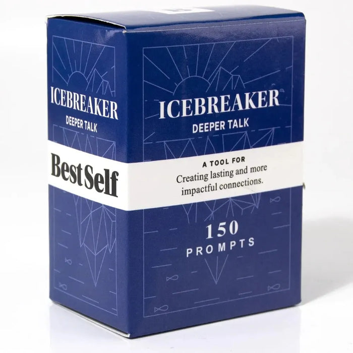 Icebreaker Conversation Card Game – Deep Talk Deck by BestSelf | Fun Conversation Starter to Strengthen Relationships & Build Connections