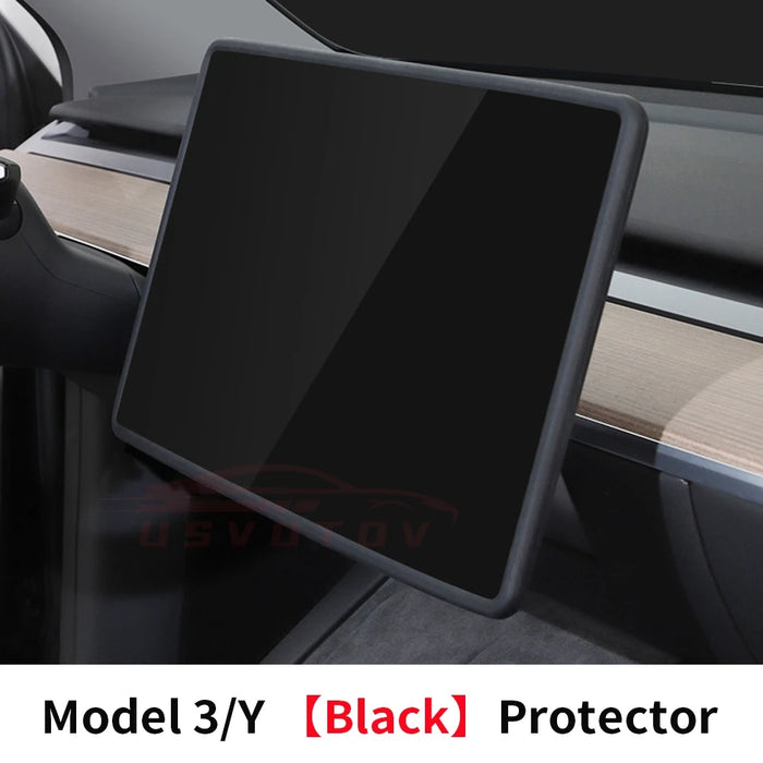 ScreenGuard™ Silicone Edge Protector – Precision Display Frame for Tesla Model 3 & Model Y (2020–2023) - Central Touchscreen Cover